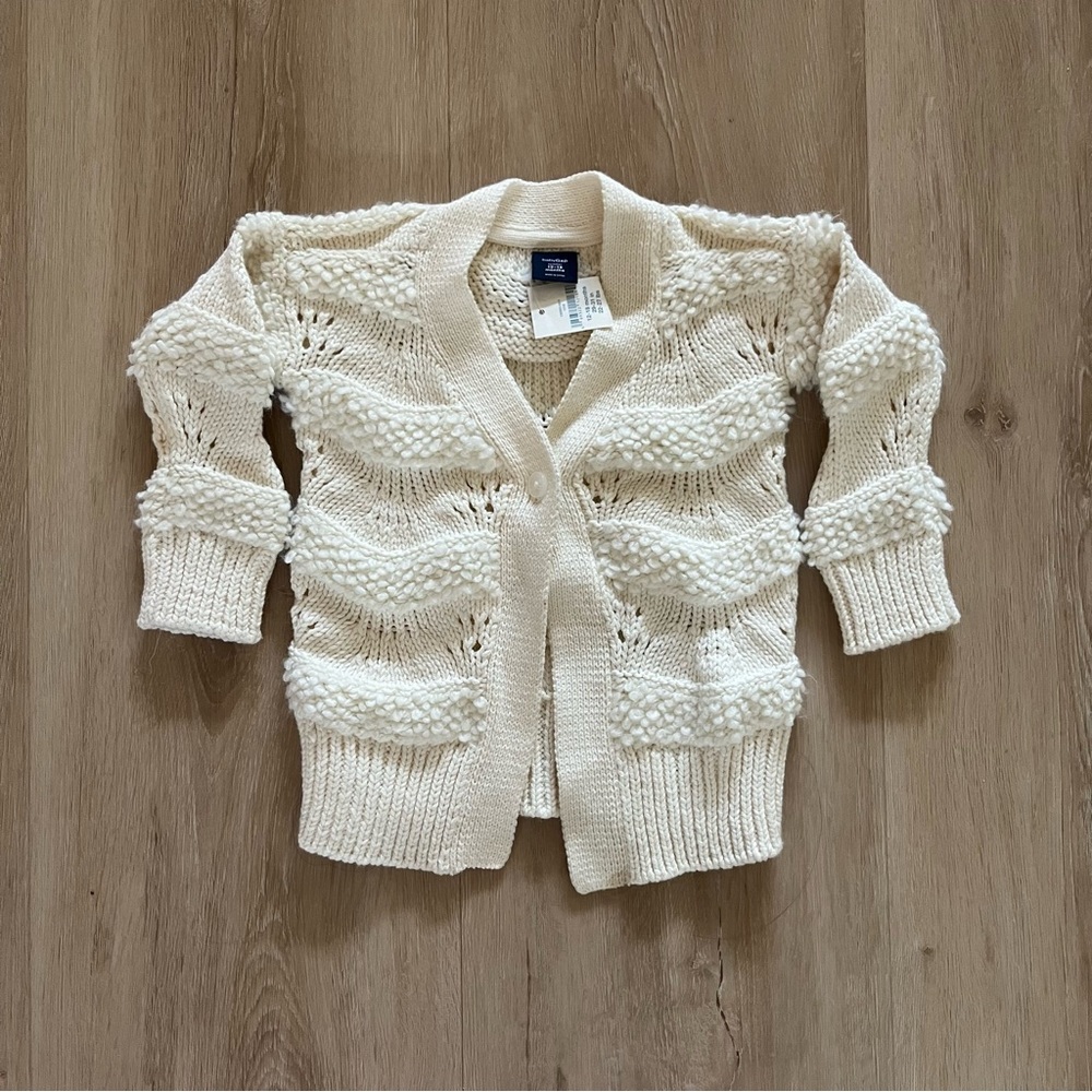 NWT Baby Gap Grandpa Cardigan Size 12/18
